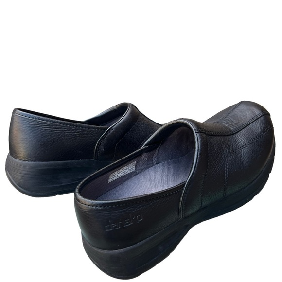 Dansko Black Leather Miles Clogs Women’s Size US 7 EU 37 Excellent Condition - Picture 2 of 9